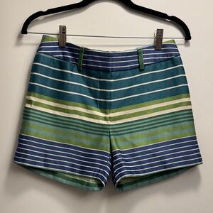 J. McLaughlin Tina Striped Short Sz 0 NWT